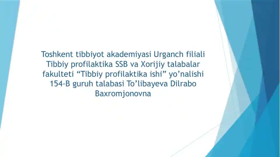 Tibbiyprofilaktika ishi rimkalendari