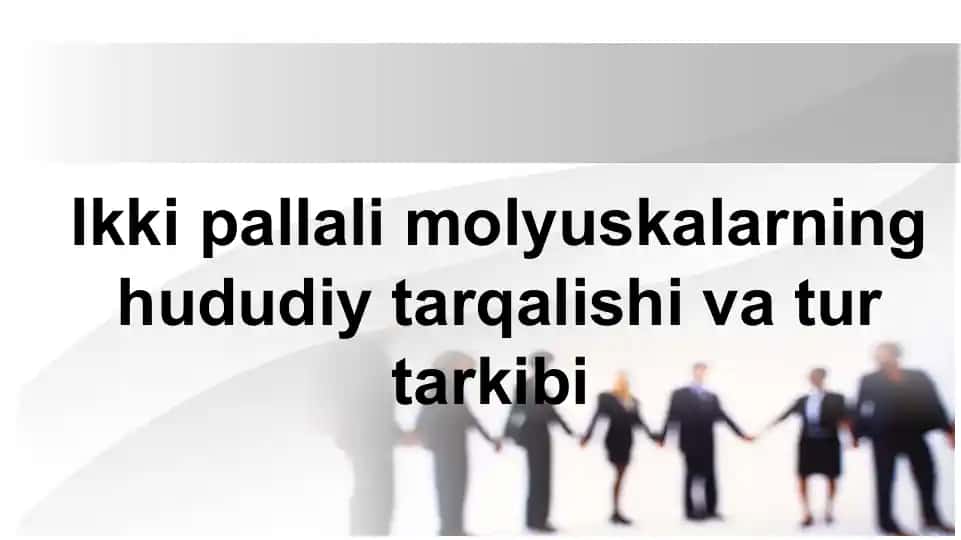 Ikki pallali molyuskalarning hududiy tarqalishi va tur tarkibi