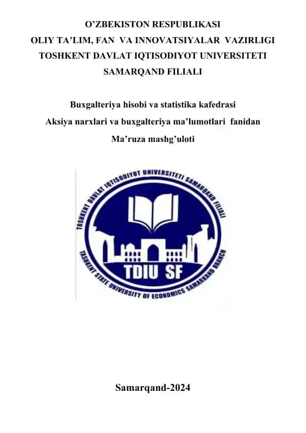 Qimmatli qog‘ozlar professional bozoridagi operatsiyalar buxgalteriya hisobining xususiyatlari