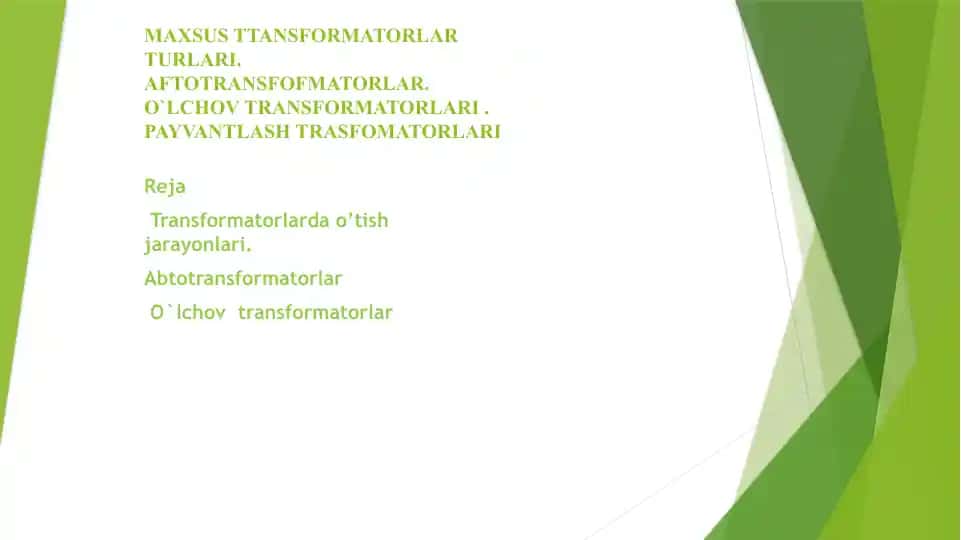 Transformatorlar