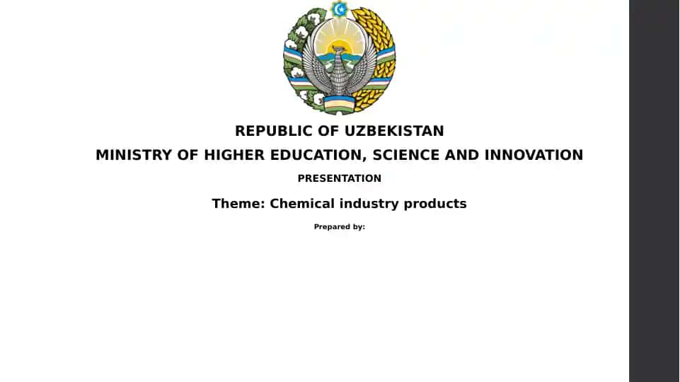 Chemical Industry Overview
