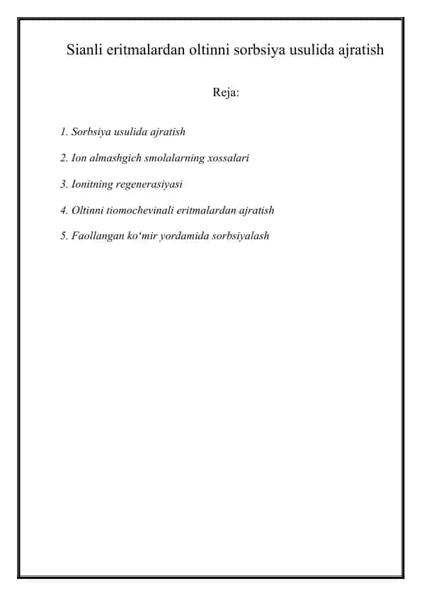 Sorbsiyalash