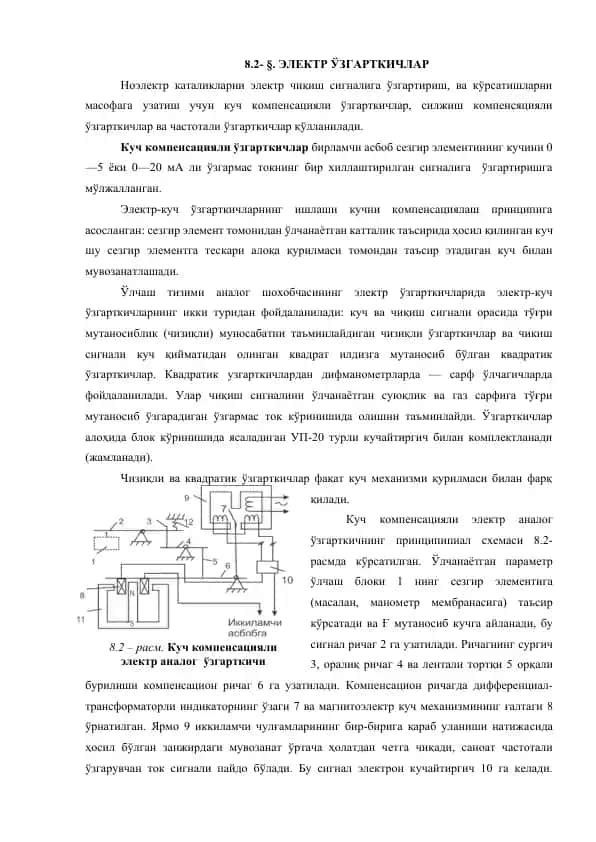 ЭЛЕКТР ЎЗГАРТКИЧЛАР