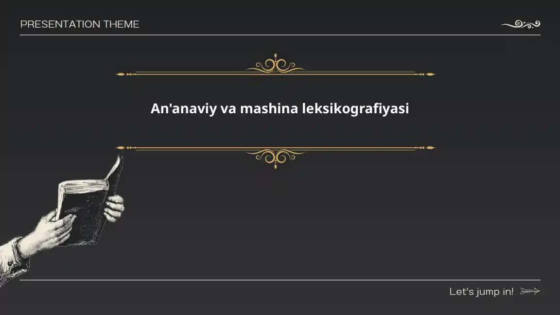 An'anaviy va mashina leksikografiyasi