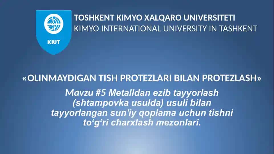 Olinmaydigan tishprotezlari bilan protezlash