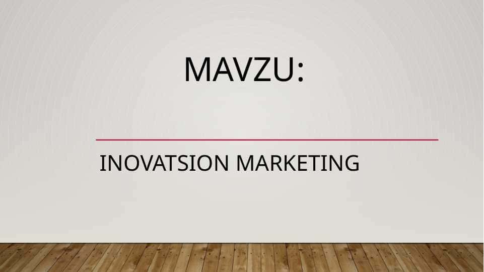 Inovatsion Marketing