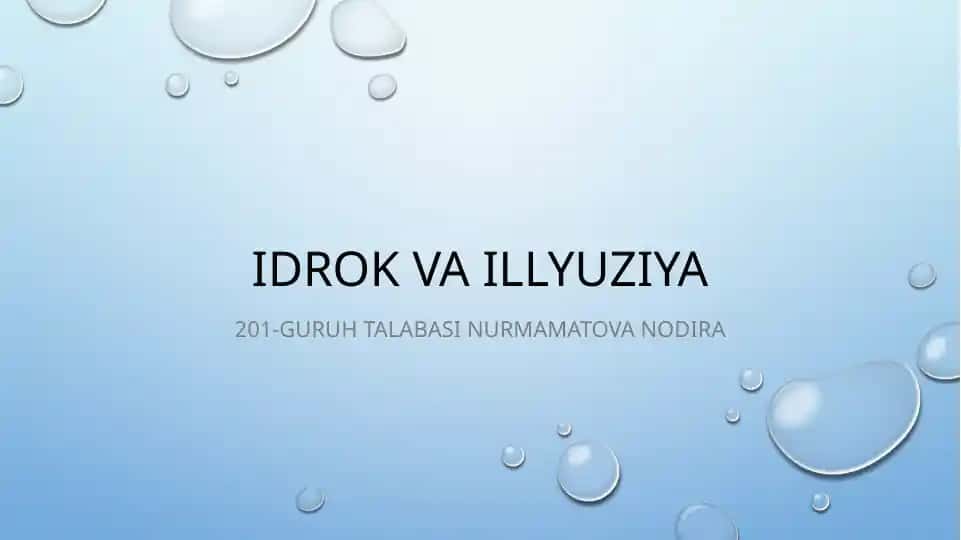 Idrok va illyuziya