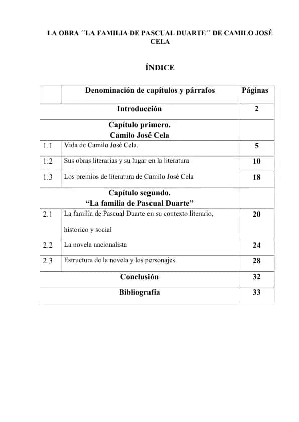 LA OBRA ´´LA FAMILIA DE PASCUAL DUARTE´´ DE CAMILO JOSÉ CELA