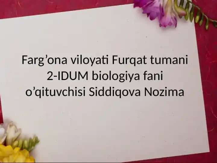Biologiya ta’limida interaktiv dasturiy vositalardan foydalanishning nazariy asoslari