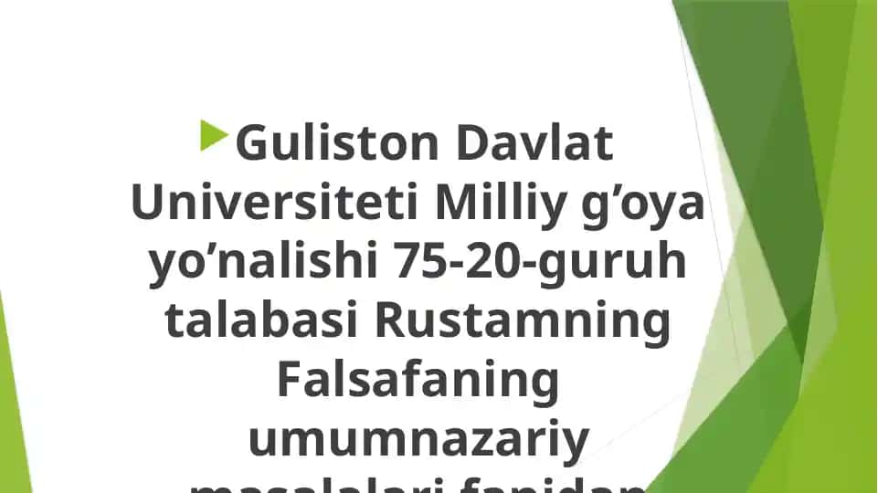 XX asr G‘arbiy Yevropa falsafasida gneseologiya muammolari