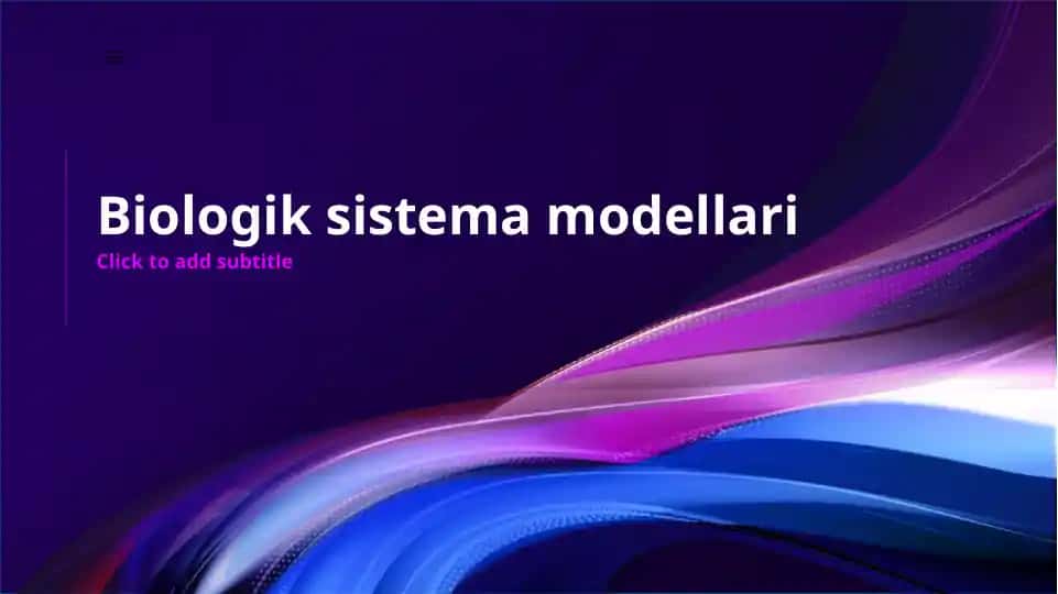 Biologik sistema modellari