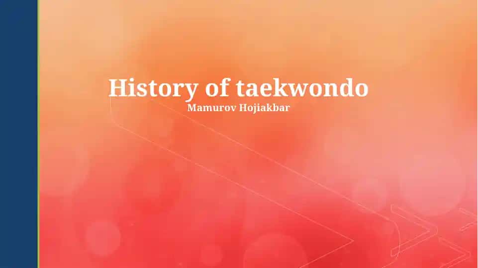 History of Taekwondo
