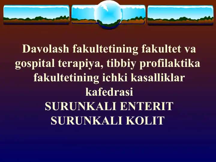 SURUNKALI ENTERIT SURUNKALI KOLIT