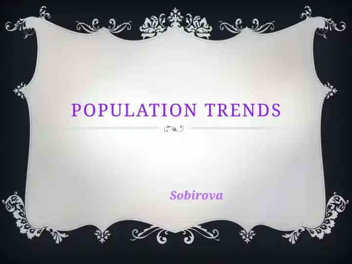 Population Trends