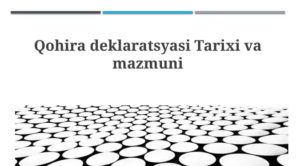 Qohira deklaratsiyasi