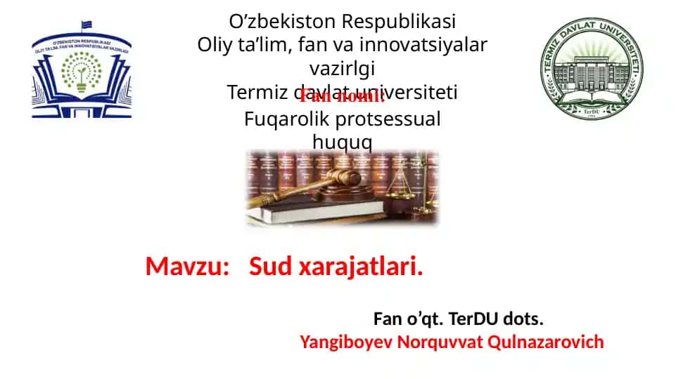 Sud xarajatlari