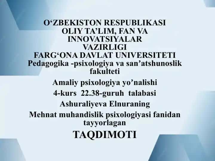 Amaliy psixologiya yoʼnalishi