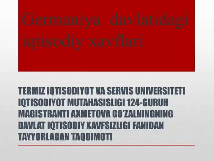 Germaniya Davlati