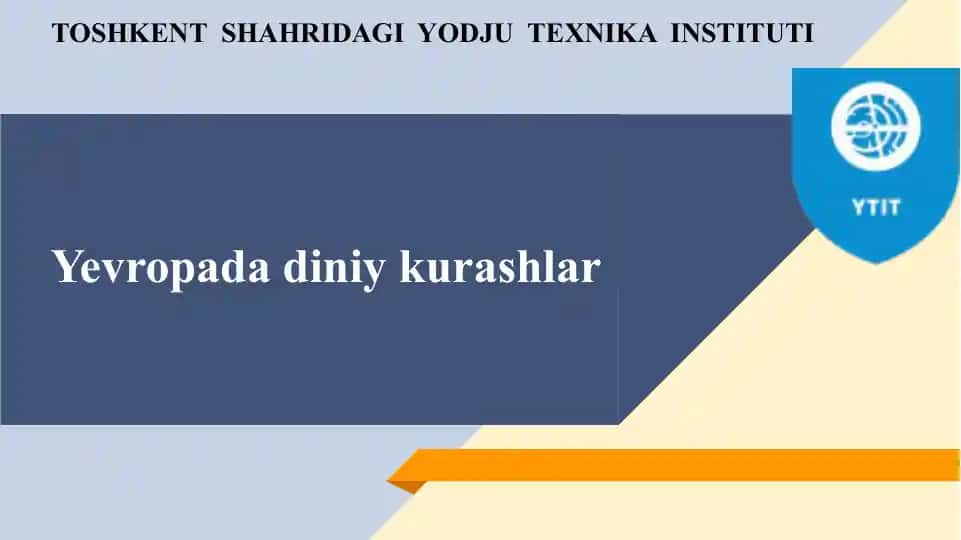 Yevropada diniy kurashlar