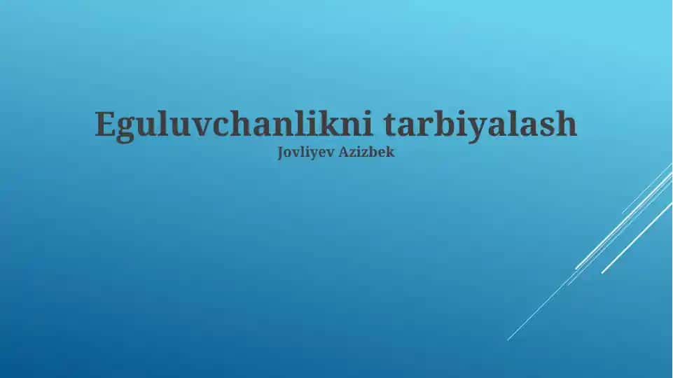 Vatanparvarlikni tarbiyalash