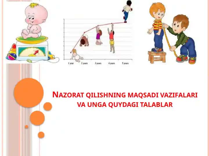 Nazorat qilishning maqsadi vazifalari va unga quydagi talablar