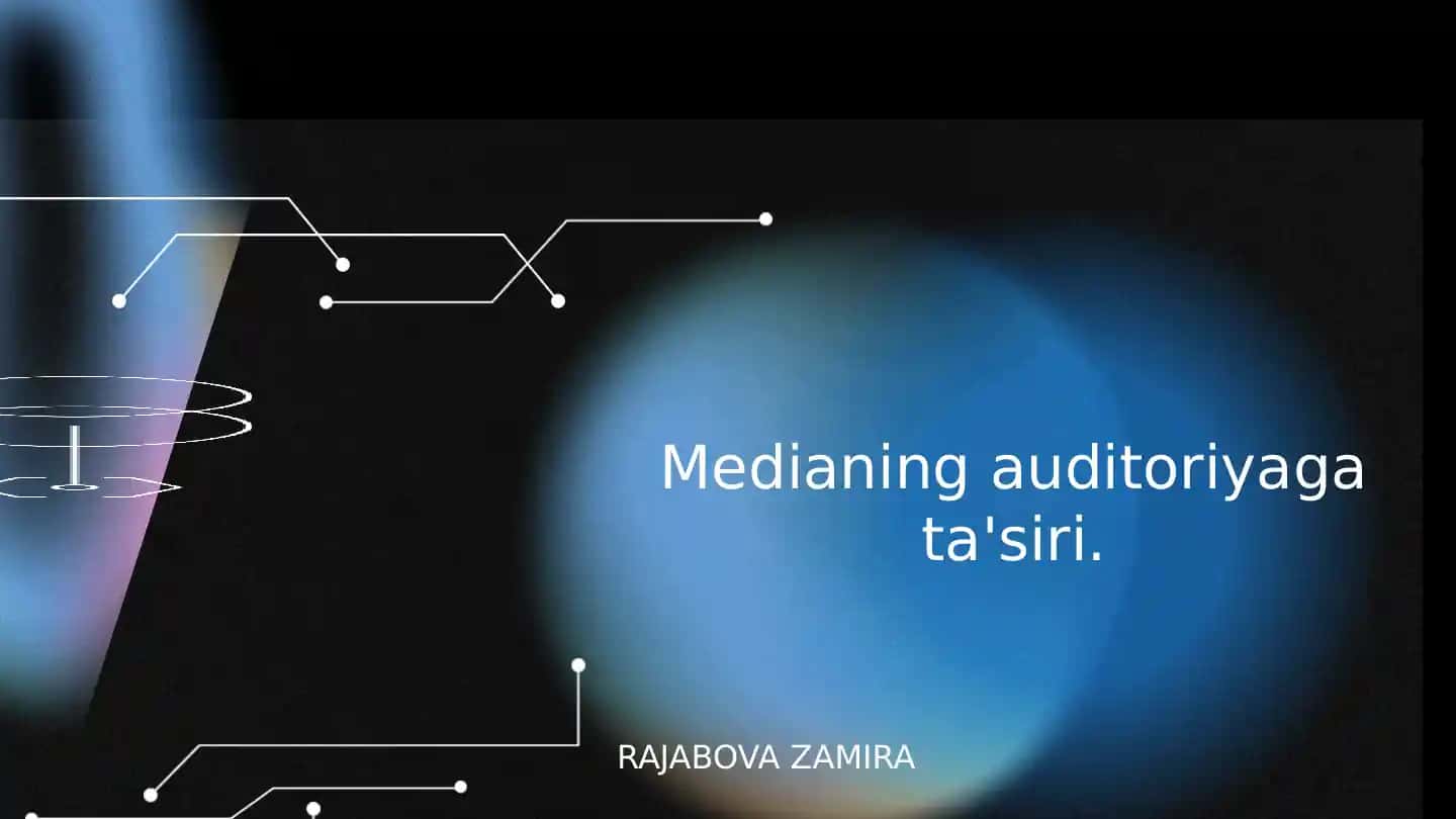 Medianing auditoriyaga ta'siri