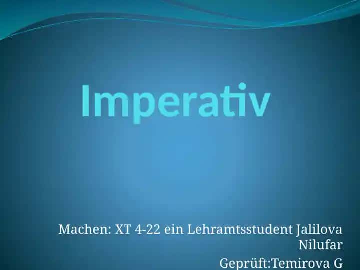 Imperativ