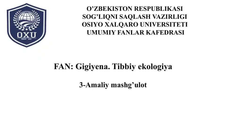 Organizmning vitaminlar bilan ta’minlanganligini baholash