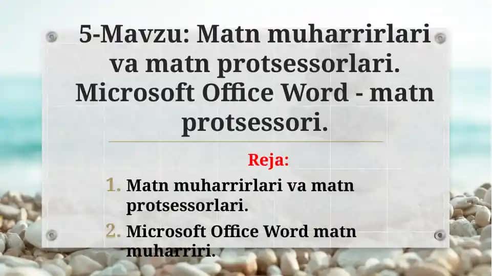 Microsoft Office Word