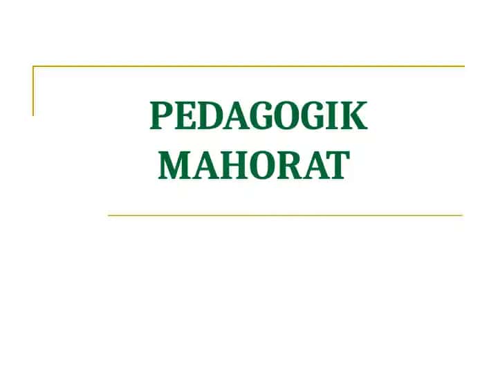 Pedagogik mahorat