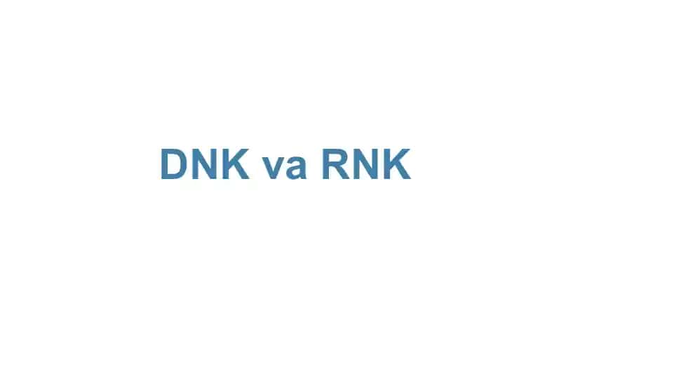 DNK va RNK