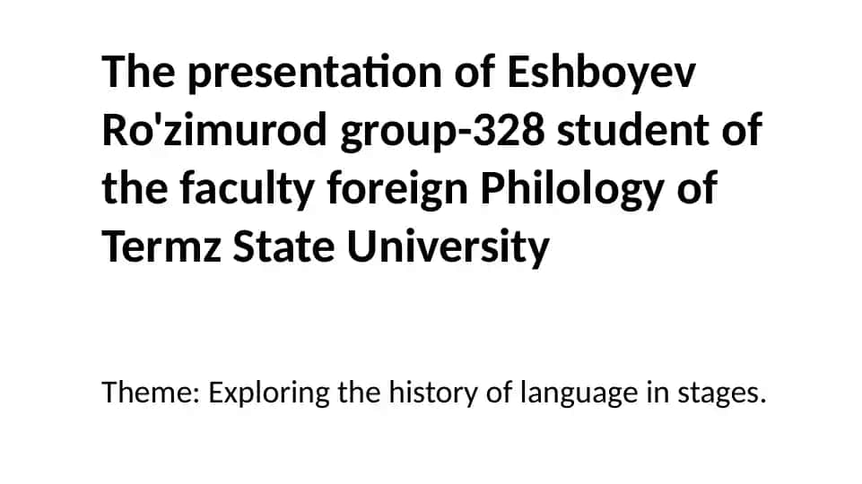 Language Learning