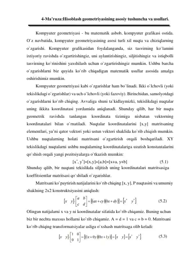 Kompyuter geometriyasi