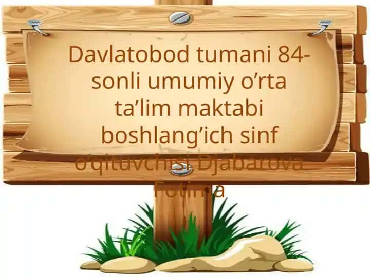 Umumiy o’rta ta’lim maktabi sinf o’qitish rejamini tuzish jarayoni