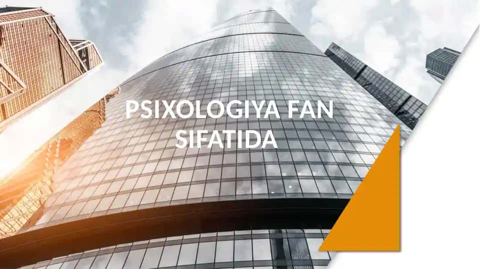 Psixologiya fan sifati