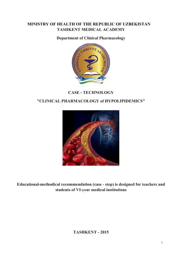 "CLINICAL PHARMACOLOGY of HYPOLIPIDEMICS"