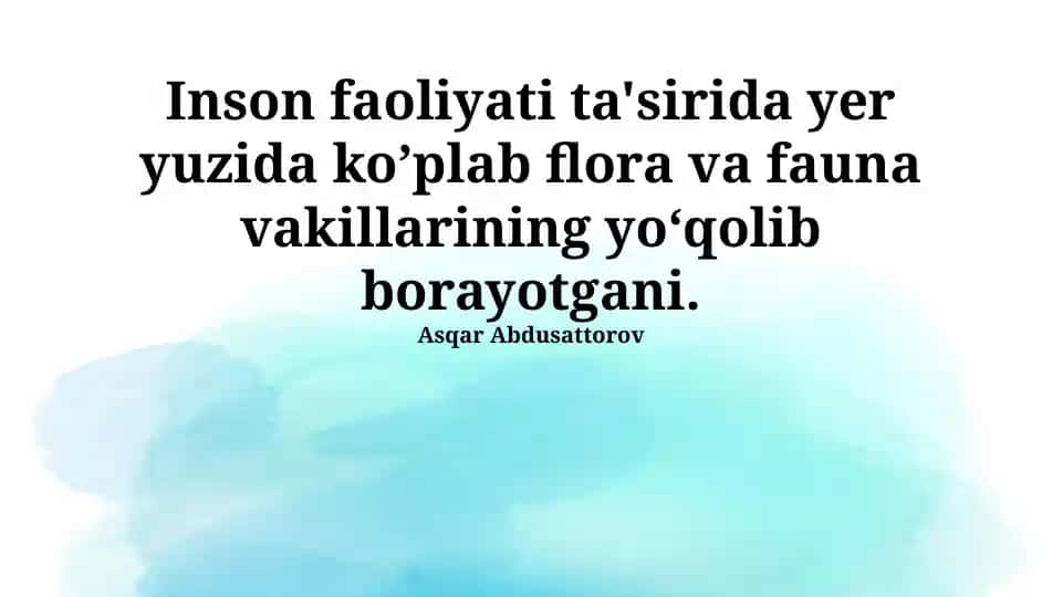 Tabiatni muhofaza qilish va biologik xilma-xillikni saqlash choralari