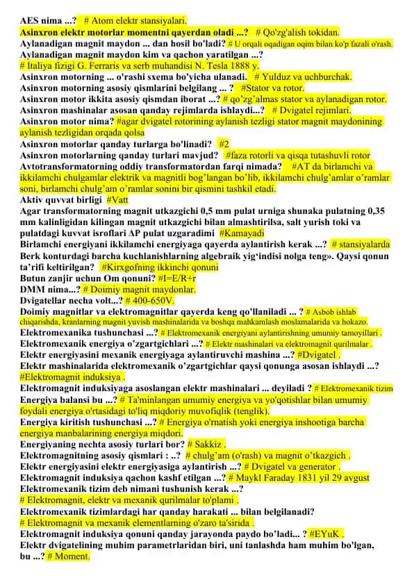 Asinxron motorlar