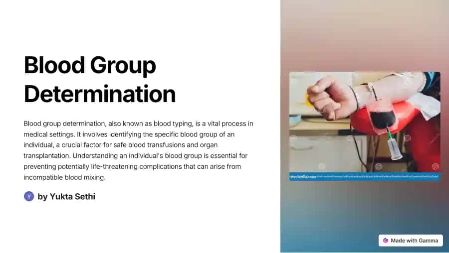 Blood Group Determination