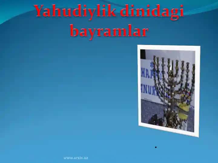 Yahudiy marosimlari va bayramlari