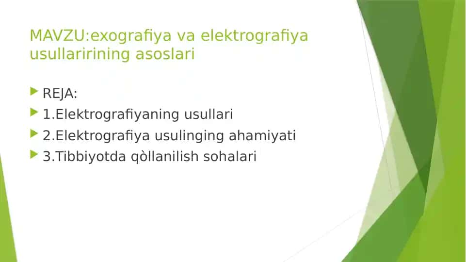 Elektrografiya usullari