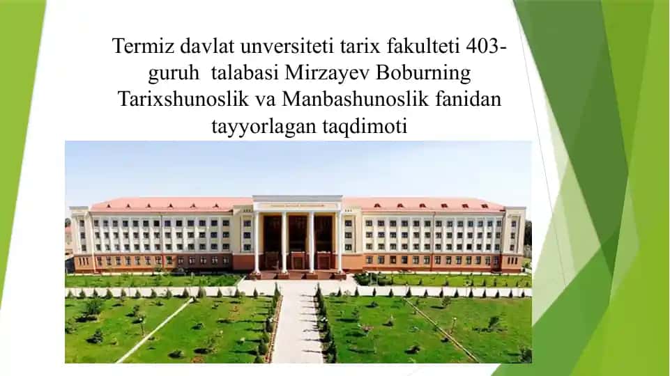 Amir Temur va Temuriylar davri tarixshunosligi