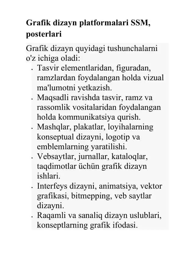 Grafik dizayn platformalari SSM, posterlari