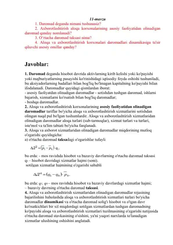 Daromadlar