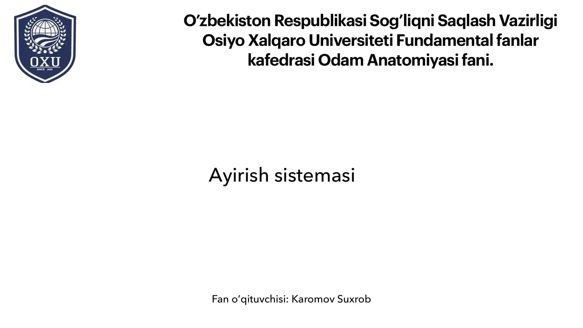 Ayirish sistemasi