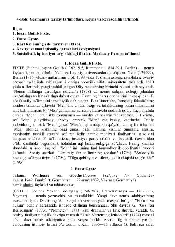 Germaniya tarixiy ta’limotlari