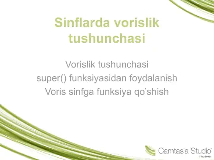 Vorislik Tushunchasi