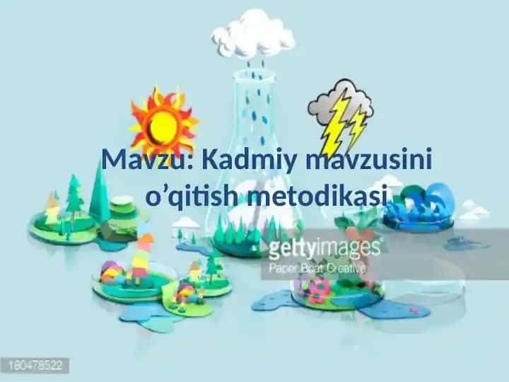 Kadmiy mavzusini o’qitish metodikasi