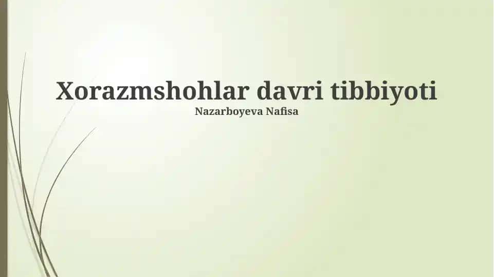 Xorazmshohlar davri tibbiyoti