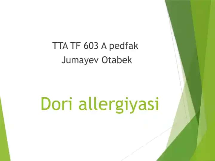Doriallergiyasi